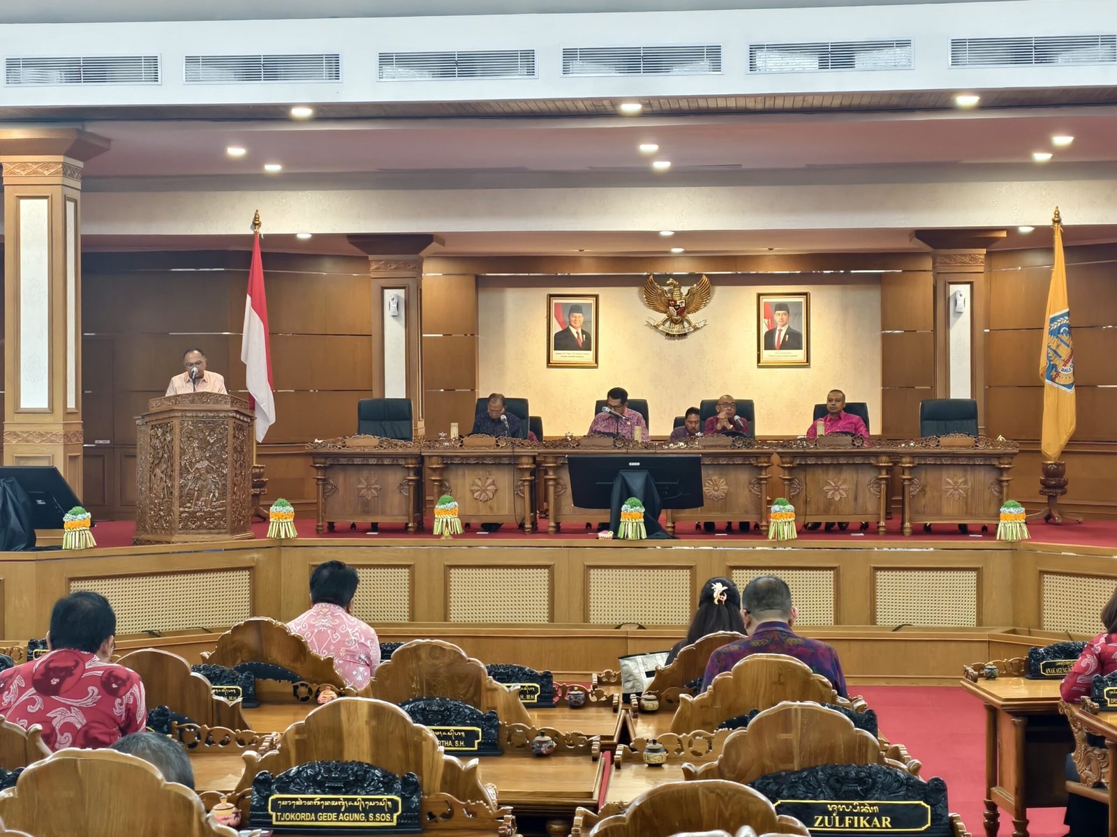 Sidang Paripurna DPRD Bali agenda pengesahan APBD Perubahan 2026, Jumat (25/9/2026).