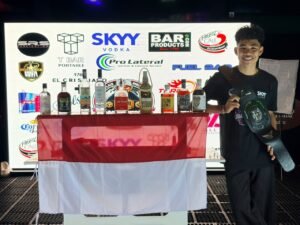 Bartender asal Bali Gede Rico Hardiana Widnyana di ajang kejuaraan dunia di Las Vegas